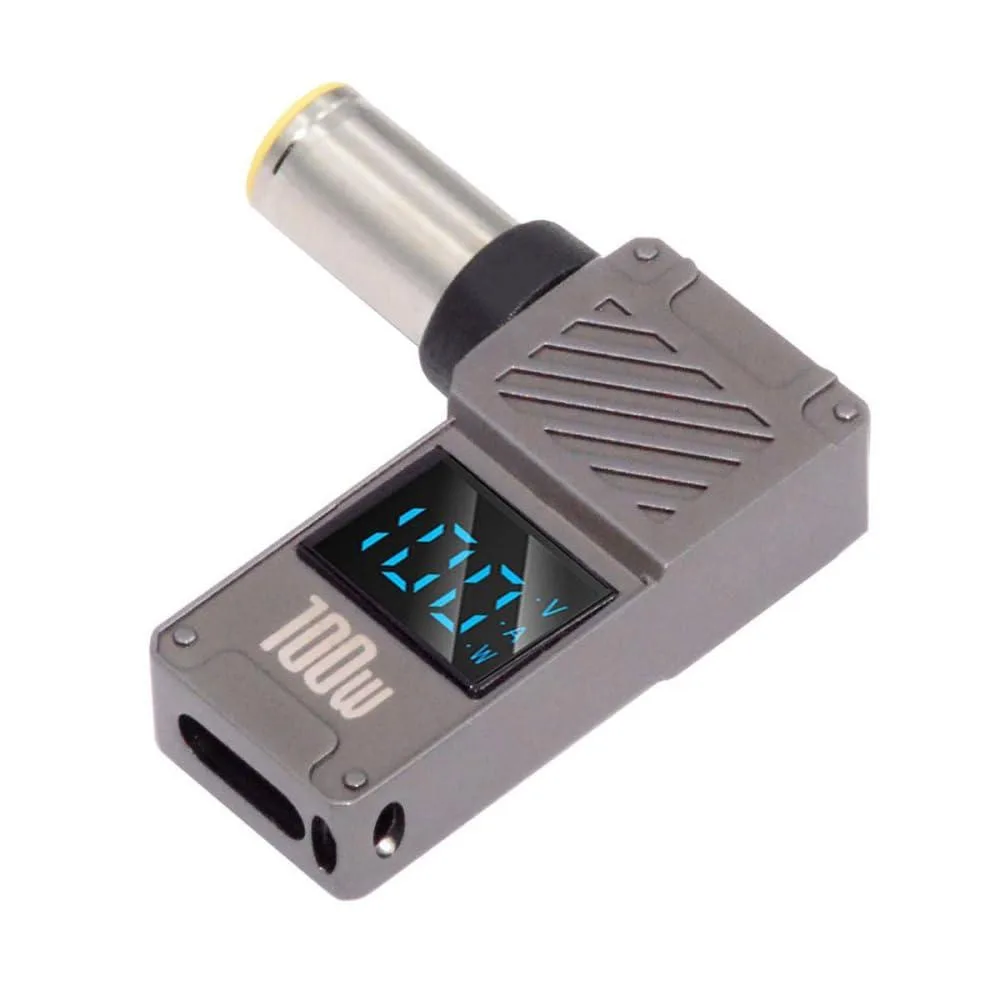 Fervit Fervit USB-C to DC 7.9x5.4mm adapter PD 100W wattage display — product photo
