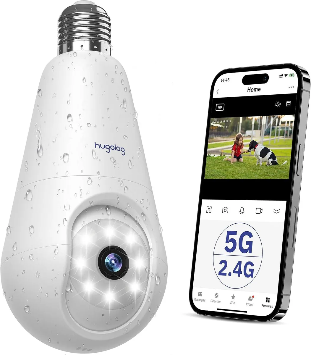 TAURKENAM TAURKENAM 2K 3MP Light Bulb Network Camera E27 5G 2.4GHz 360° — product photo