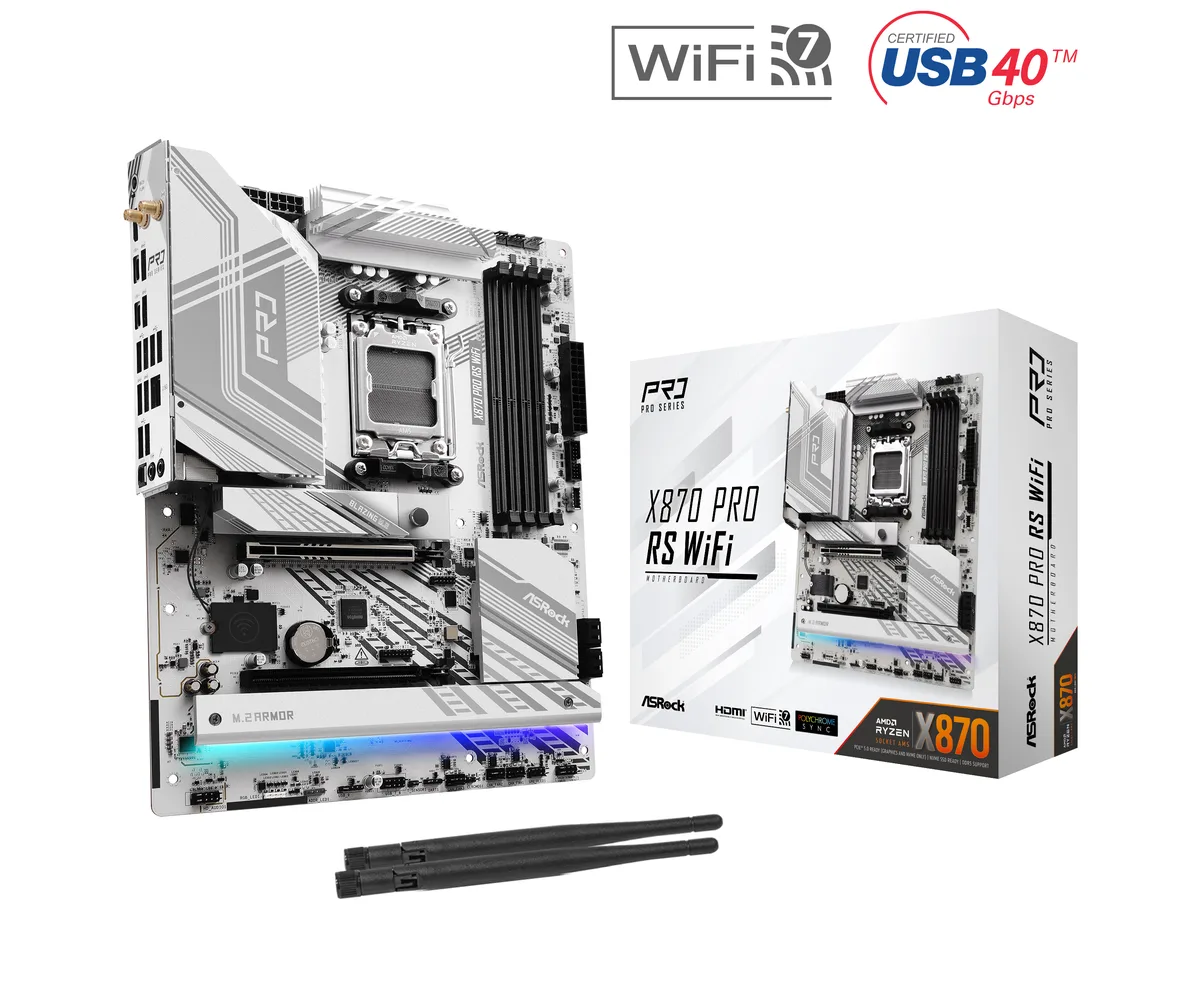 ASRock ASRock X870 Pro RS WiFi AMD motherboard — product photo