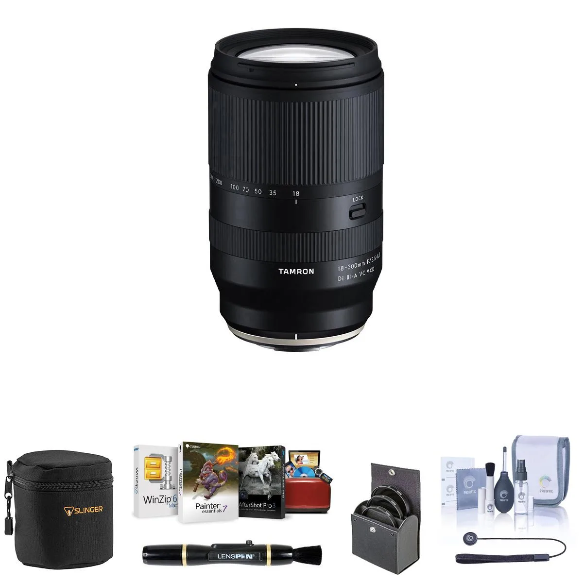 Tamron Tamron B070 17-70mm f/2.8 Di III-A VC RXD camera lens — product photo