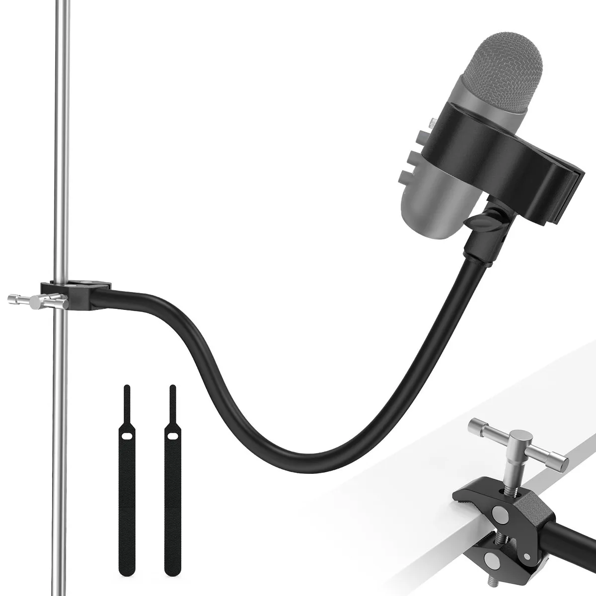 ZealSound HS19-Series 19 inch Gooseneck Microphone Stand with Clamp — product photo