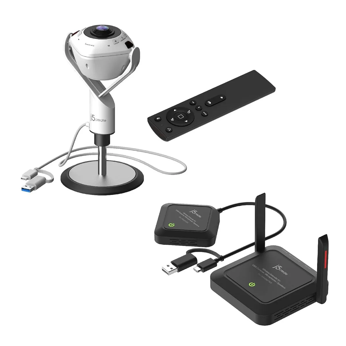 LORDWORLD LORDWORLD JVU368-360 AI-Powered Webcam Wireless Extender — product photo