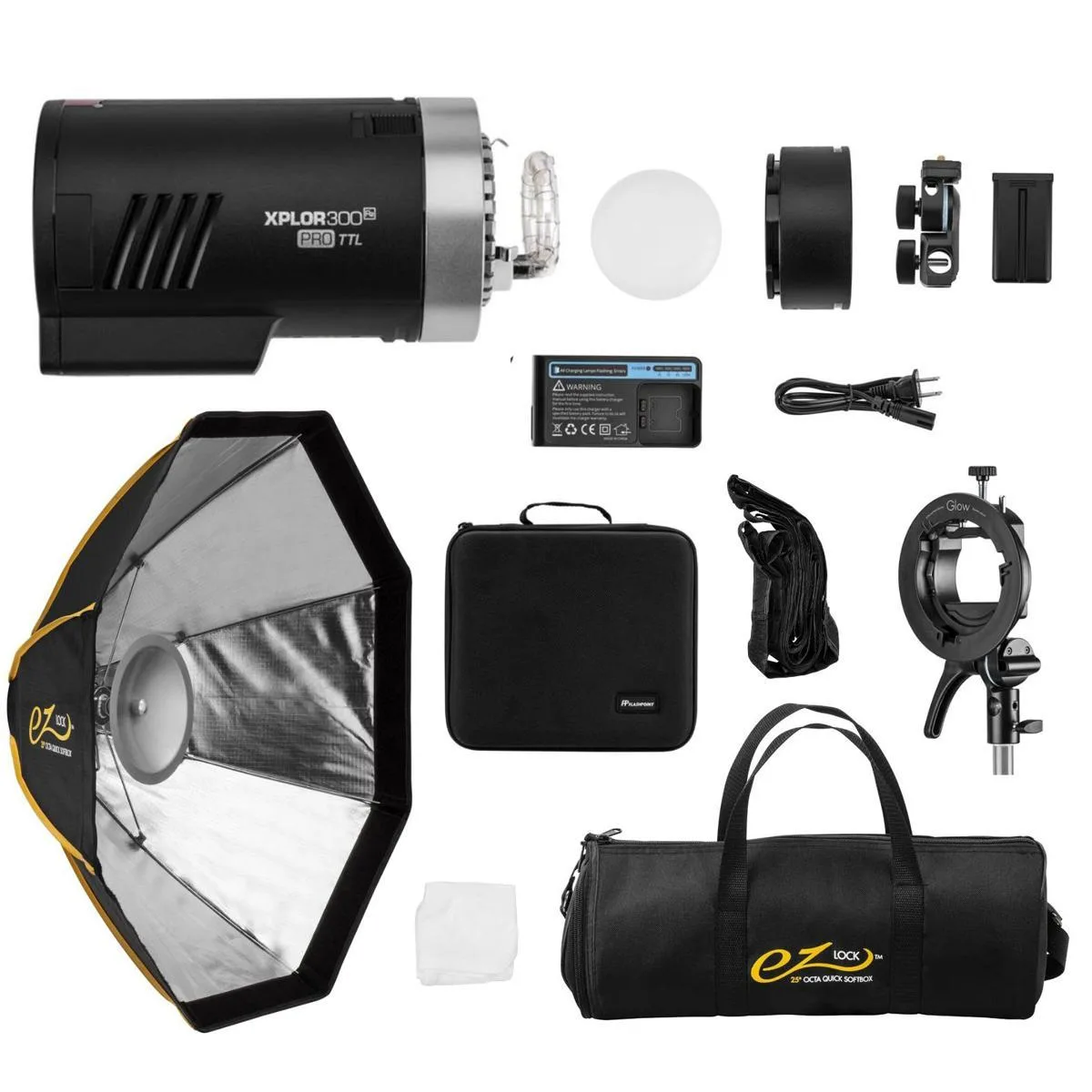 Flashpoint Brand Flashpoint XPLOR 300 Pro TTL R2 Monolight 25" Softbox — product photo