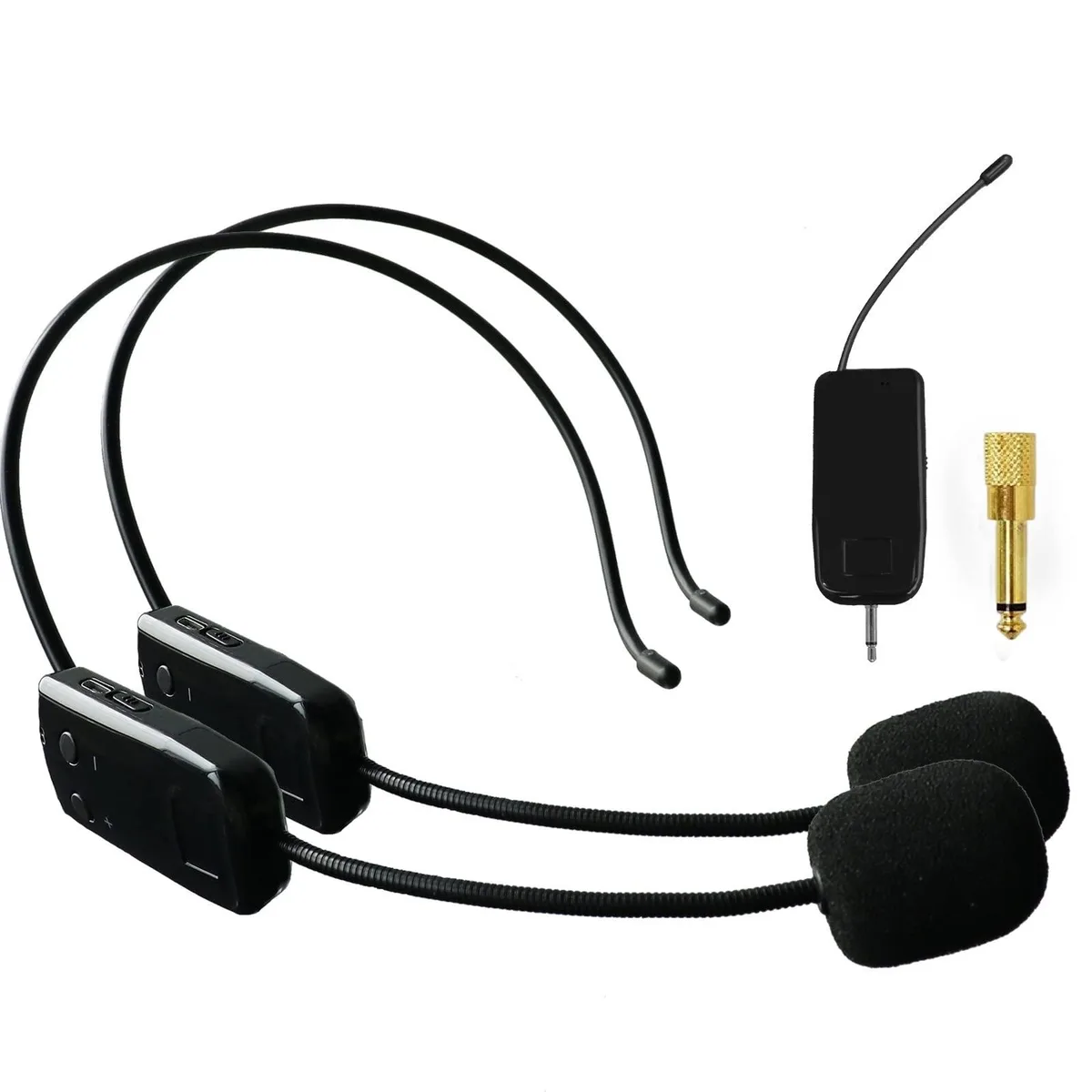 MICVISTA TE-2 2.4G Dual Wireless Headset Microphone System — product photo