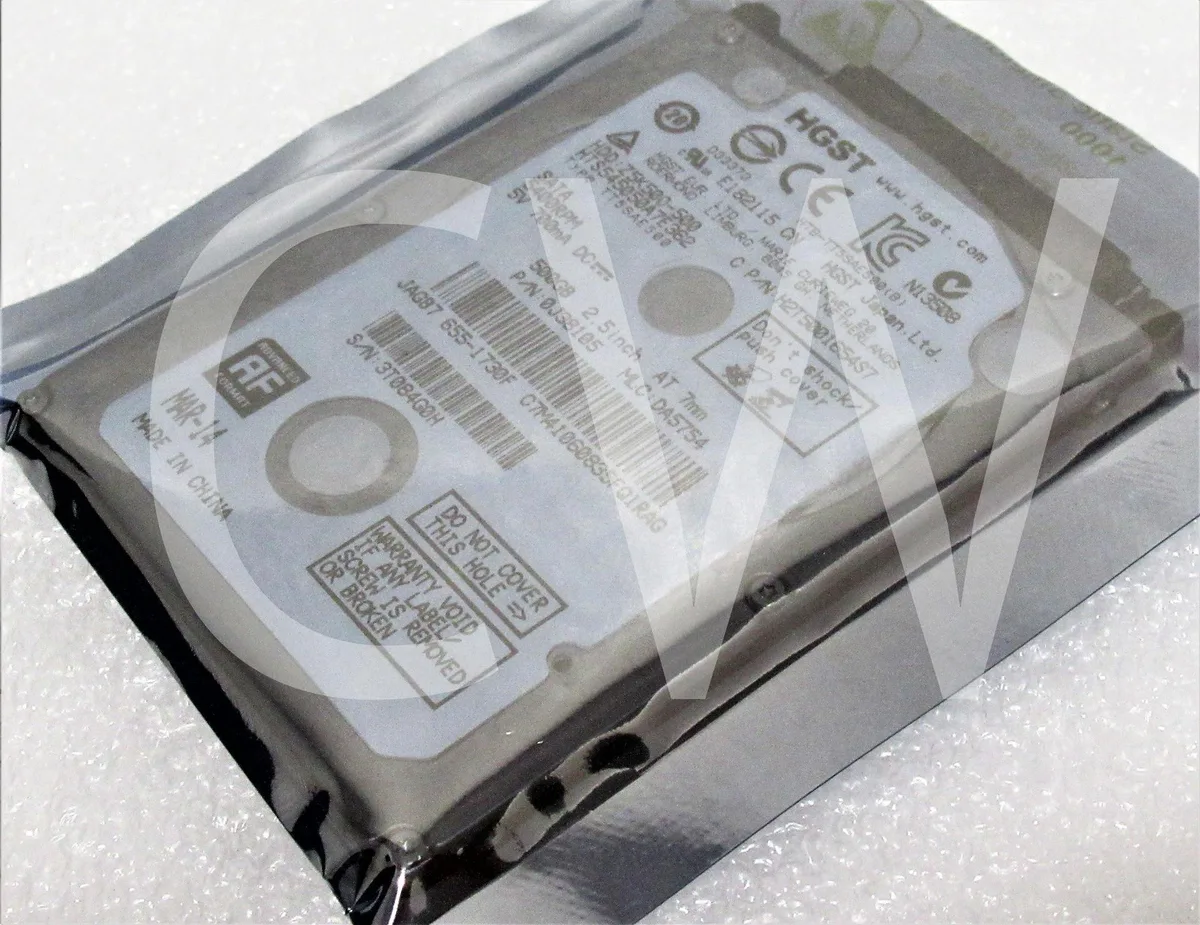 HGST HGST Travelstar Z5K500 HTS545050A7E362 500GB 5400RPM 3Gbps 16MB 2.5" SATA internal hard drive — product photo