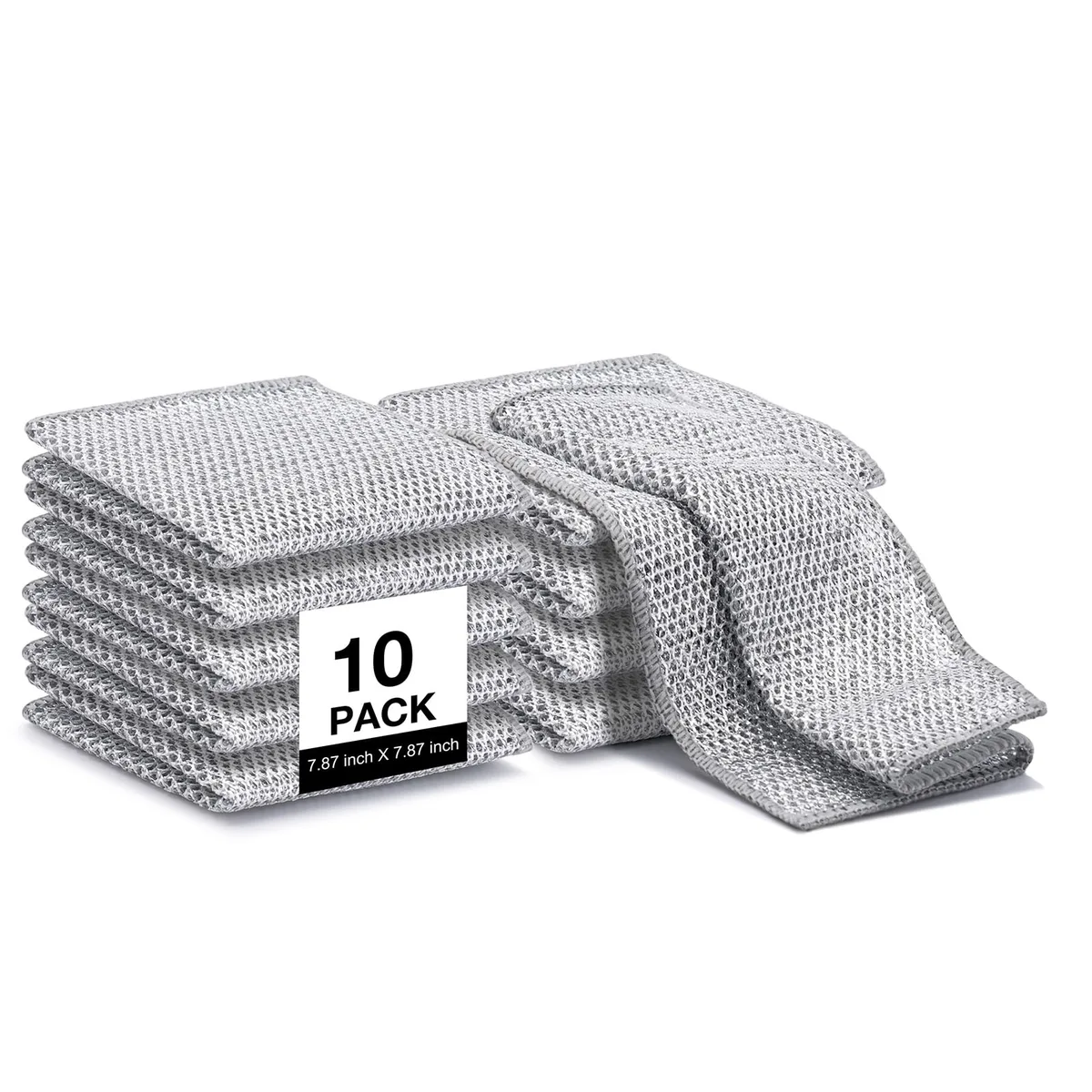  3M Non Scratch Wire Dishcloth 8 in x 8 in x .2 in White — product photo