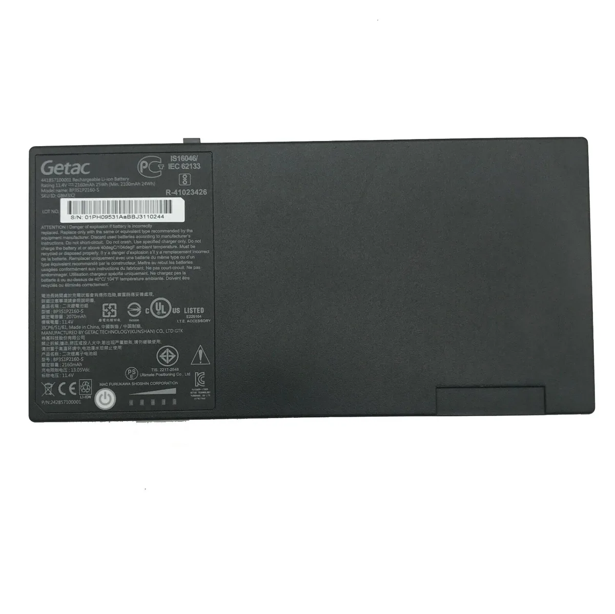 BFKK BFKK BP3S1P2160-S laptop battery 11.4V 2100mAh 24Wh — product photo