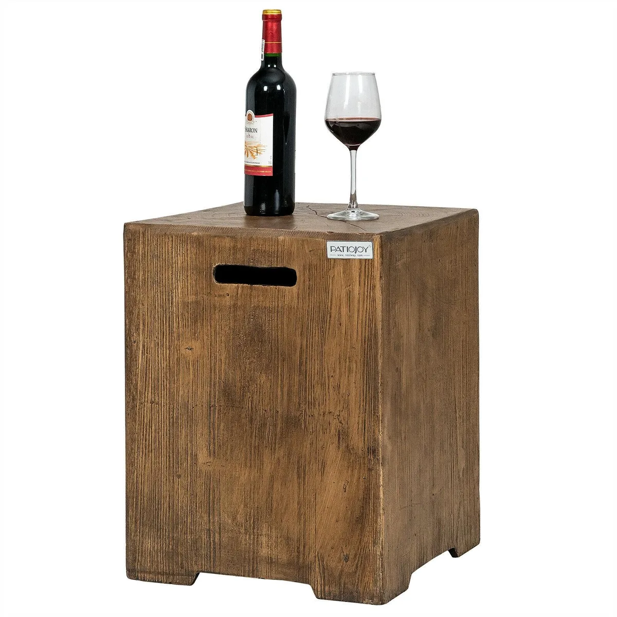 SlickBlue SlickBlue 16" Outdoor Hideaway Table Cover Brown 20 lbs Propane Tank — product photo