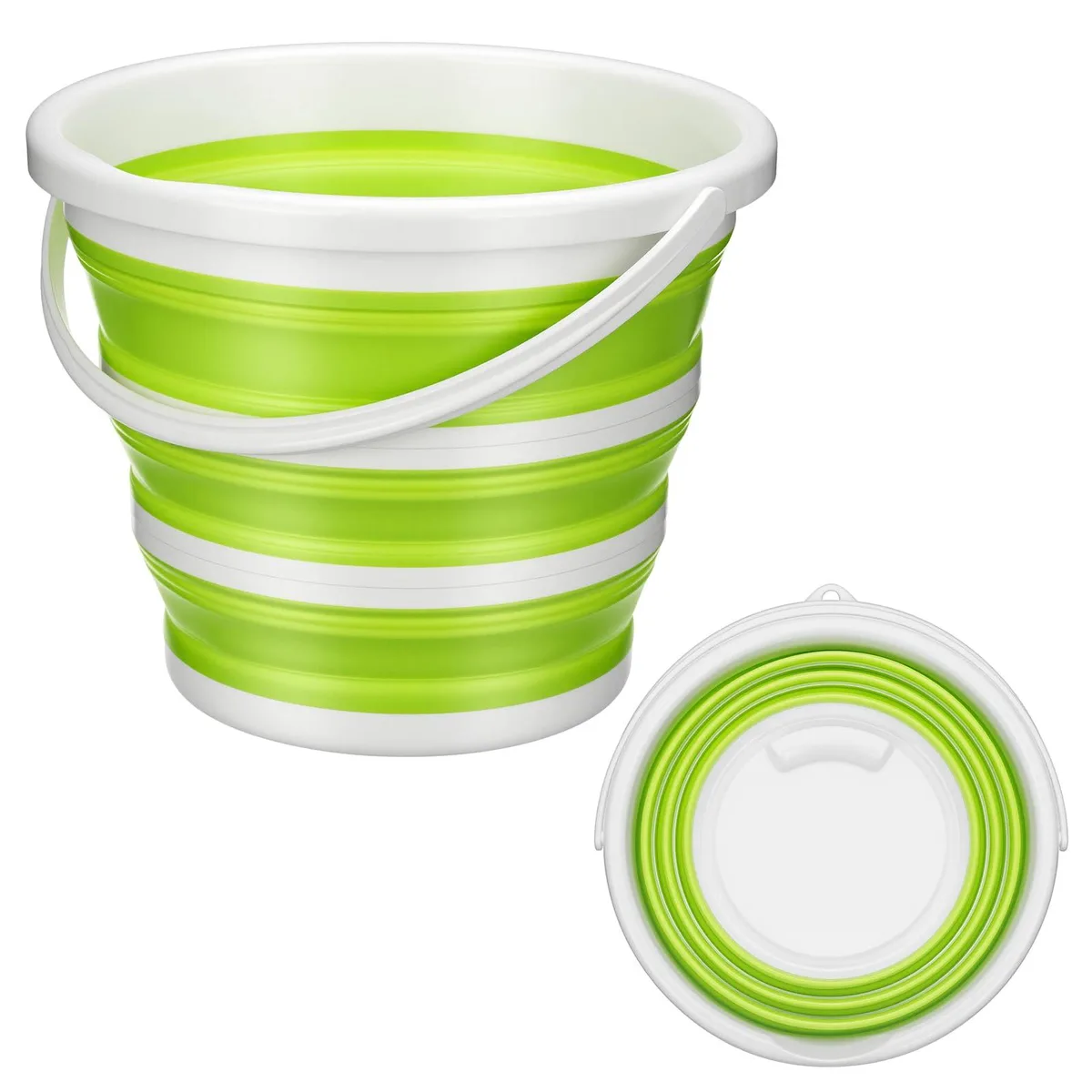 Collapsible Laundry Tub Green 10L — product photo