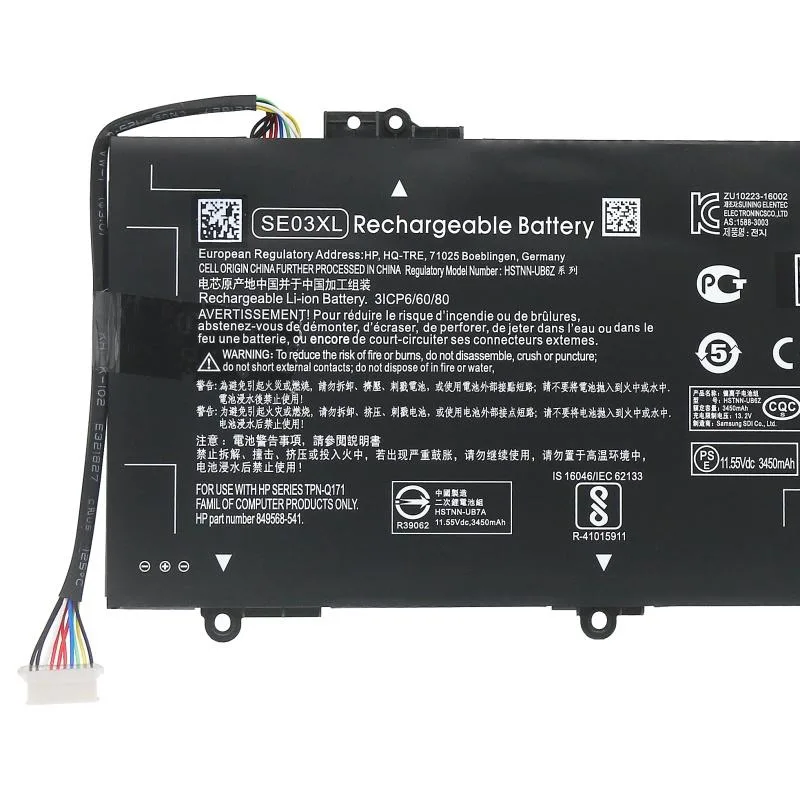 POWER-FENG POWER-FENG SE03XL 41.5Wh 11.55V Li-polymer battery — product photo