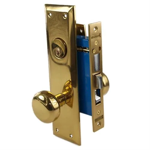 MAXTECH MAXTECH 1033AL Polished Brass Left Hand Mortise Door Lock — product photo
