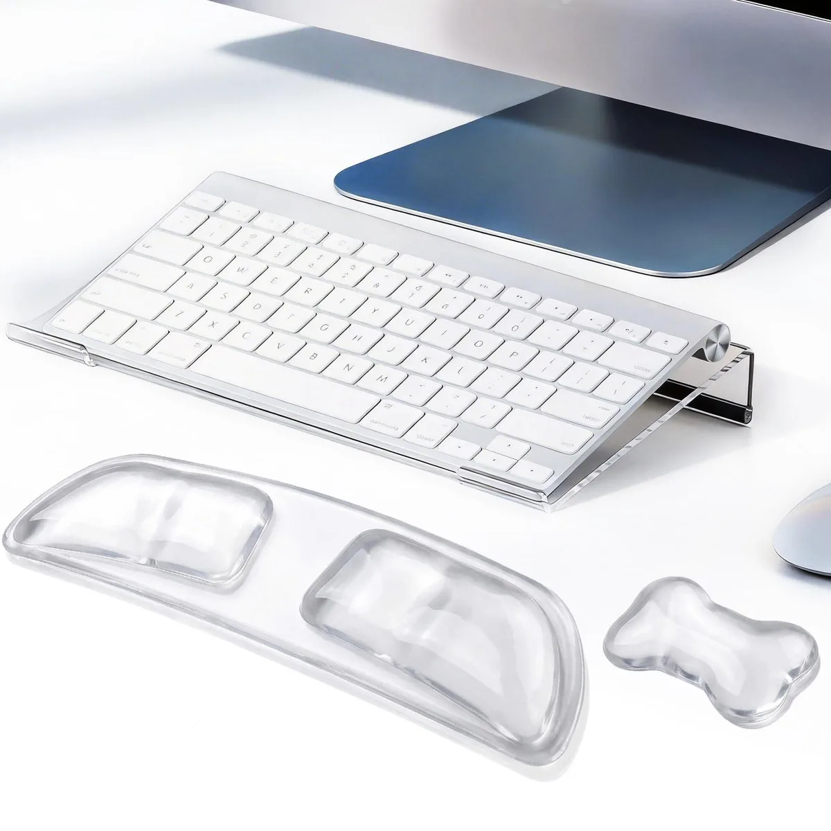  Keychron MS-LJH121-1 3-Piece Wrist Rest Set Clear — product photo