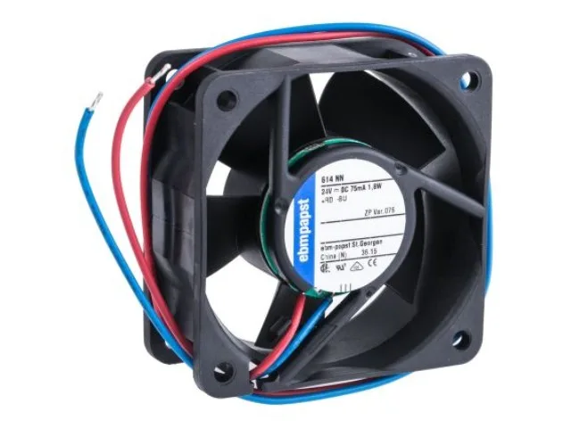 Fans Fans 614NN case fan 60 x 60 x 25.4mm 24 V DC 1.8W 5100rpm 42m3/h ball bearing — product photo