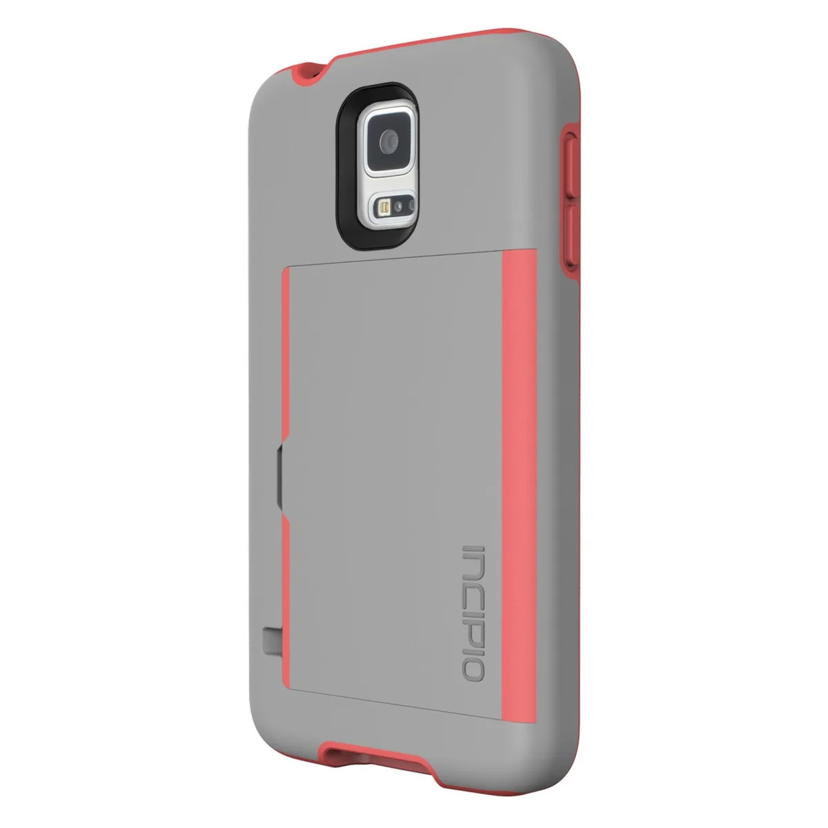 Incipio Incipio Stowaway Cover Samsung Galaxy S5 Gray/Neon Orange — product photo
