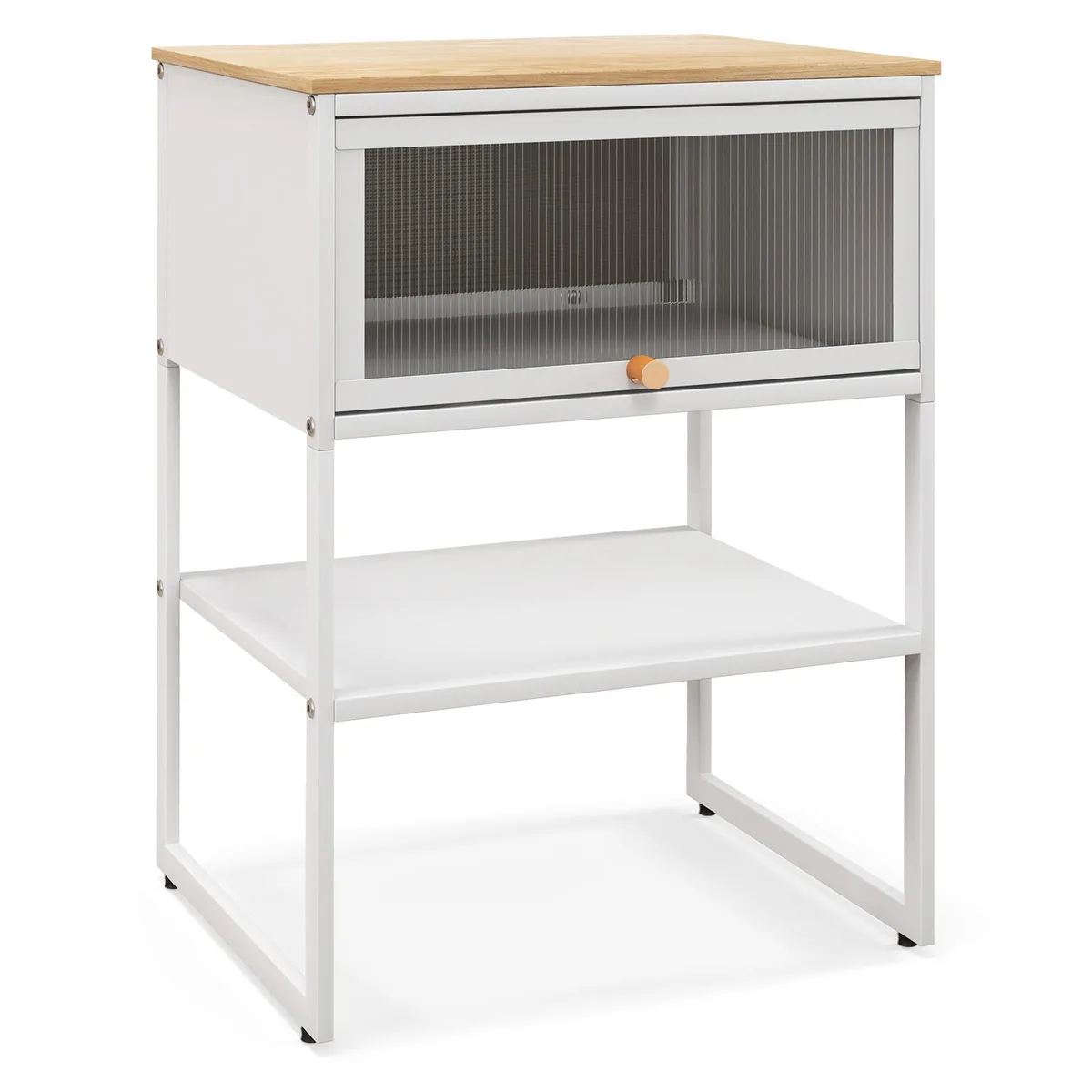 SlickBlue SlickBlue Nightstand White 16 x 12.5 x 22 — product photo