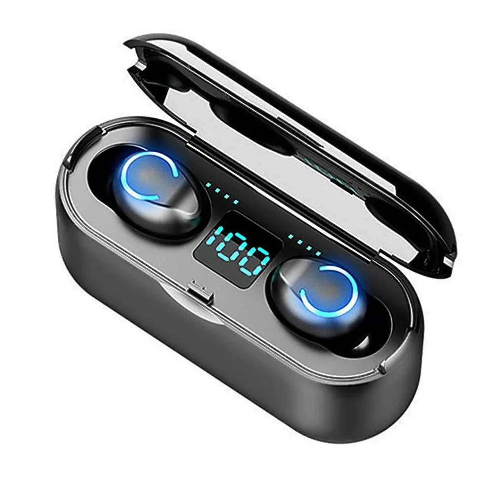 JHM Trading Co.,Ltd JHM Trading Co.,Ltd F9-8 bluetooth headset BT 5.0 2000mAh case CVC 8.0 — product photo