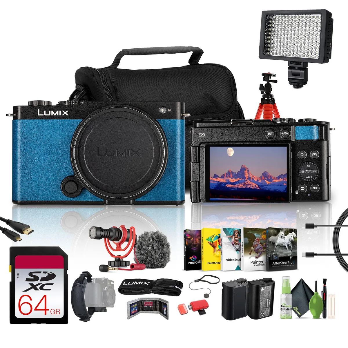 Panasonic Panasonic Lumix S9 Mirrorless Camera Kit Blue 24.2MP 64GB — product photo
