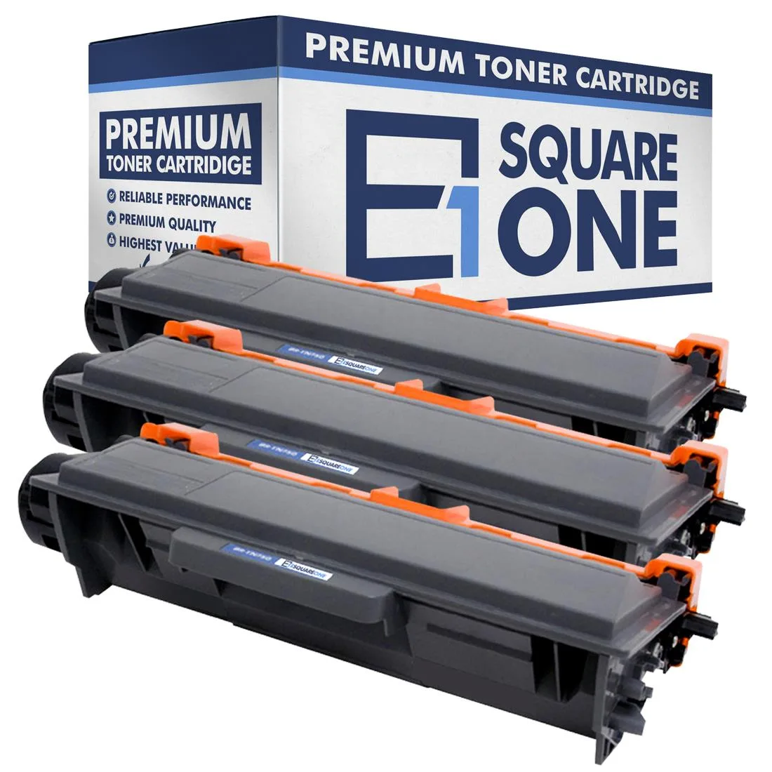 eSquareOne eSquareOne S1-BR-TN750-03 Toner Cartridge 3-Pack Black TN750 TN720 8000 Pages — product photo