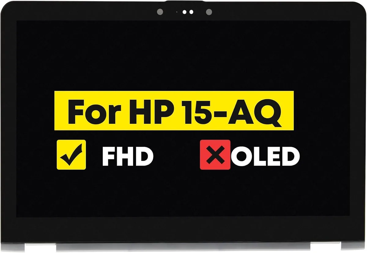 NUOLAISUN NUOLAISUN 15.6" LCD Touch Screen Digitizer Assembly +Bezel FHD 1920x1080 30 Pins for HP Envy X360 15-AQ — product photo