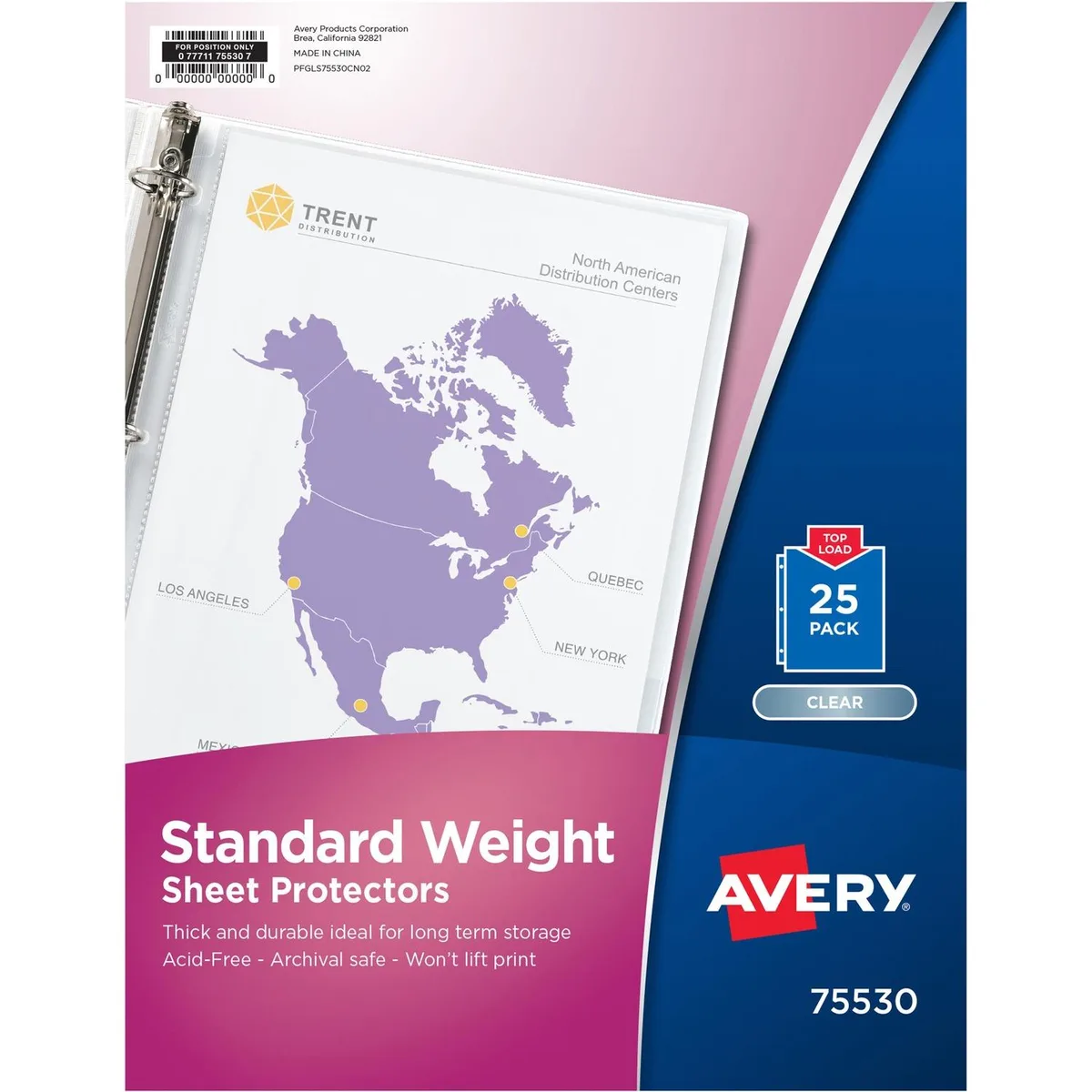 Avery Avery 75530 Sheet Protectors 25 Pack 8-1/2" x 11" Accessory — product photo