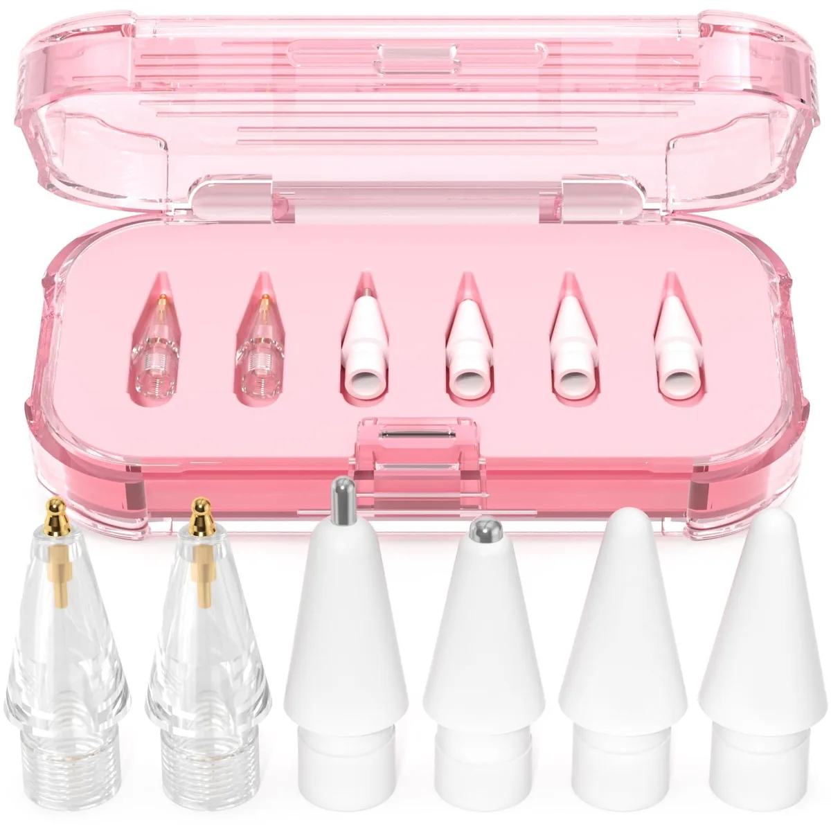 AZF Replacement Tips for Apple Pencil 6 Pack Pink — product photo