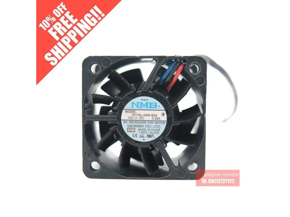 Fans Fans 1611KL-04W-B49 4CM 12V 4028 0.26A 3 wire server cooling fan — product photo