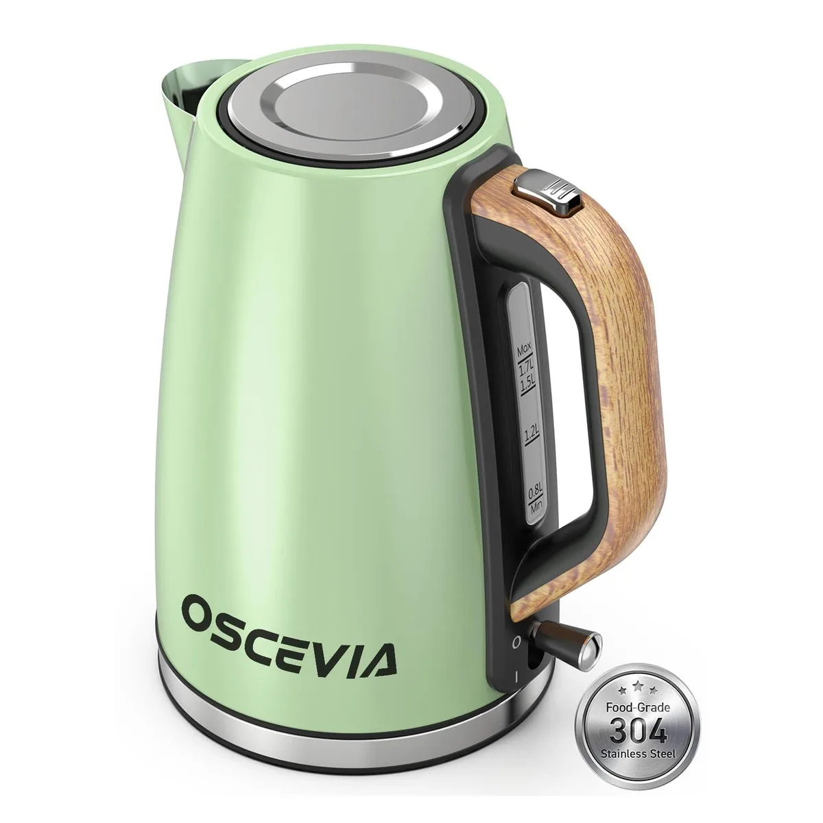 OSCEVIA Electric Kettle 1.7 L Green 1500 W — product photo