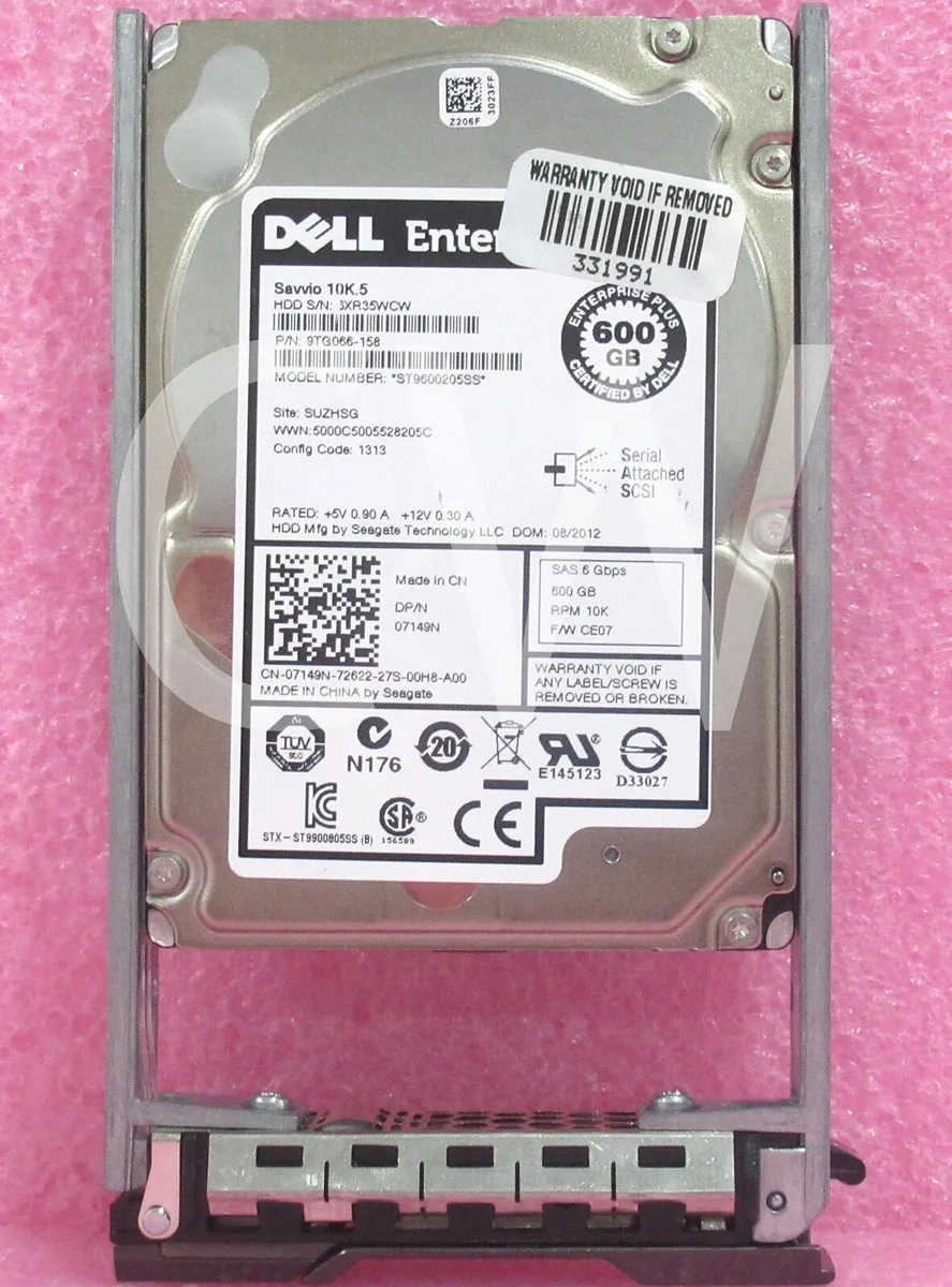 DELL DELL 7149N-CML ST9600205SS 600GB 10000RPM 64MB 2.5in SAS internal hard drive — product photo