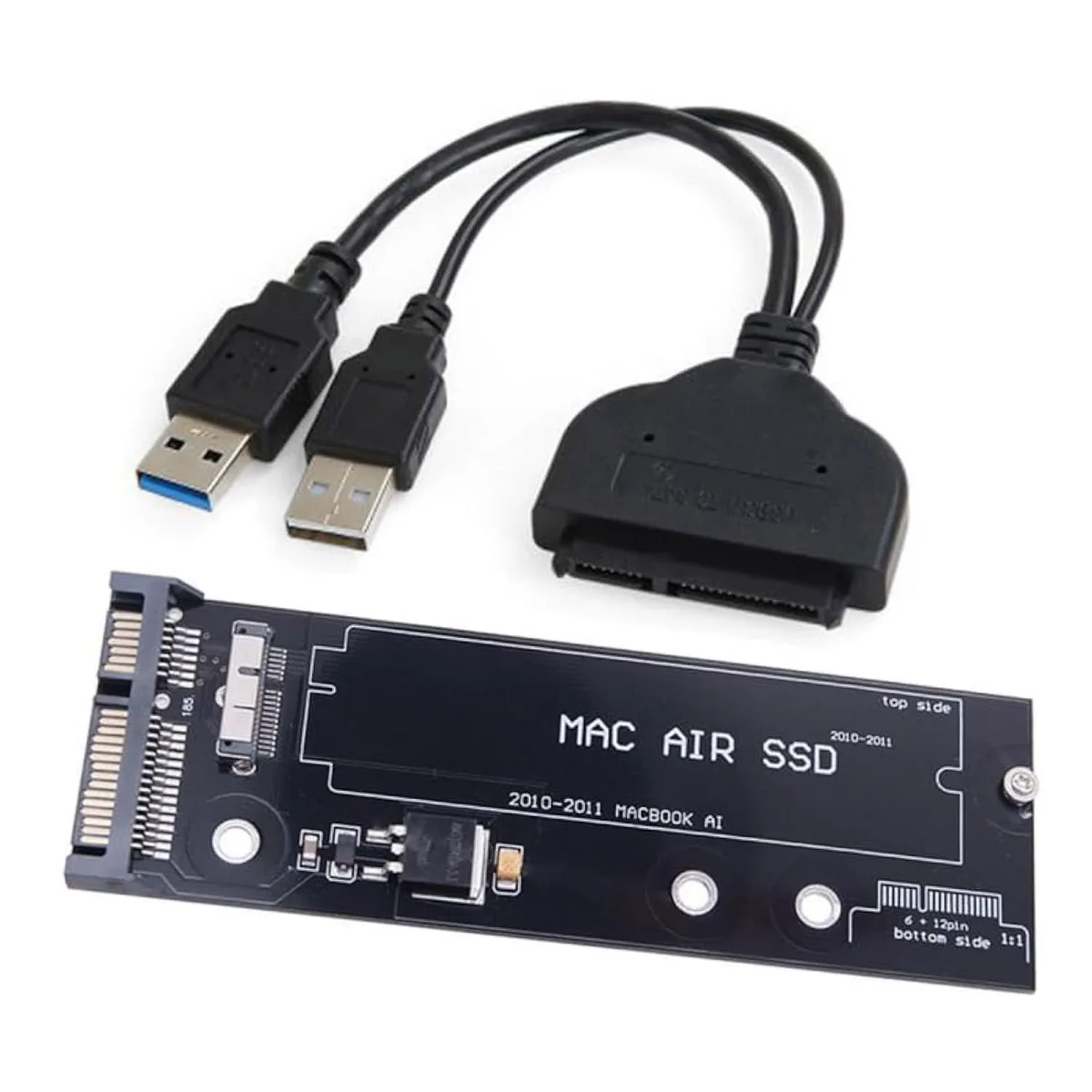 Vszerda Vszerda USB 3.0 to SATA 22Pin &amp; 12+6Pin Adapter for 2010-2011 MacBook Air A1369 A1370 — product photo