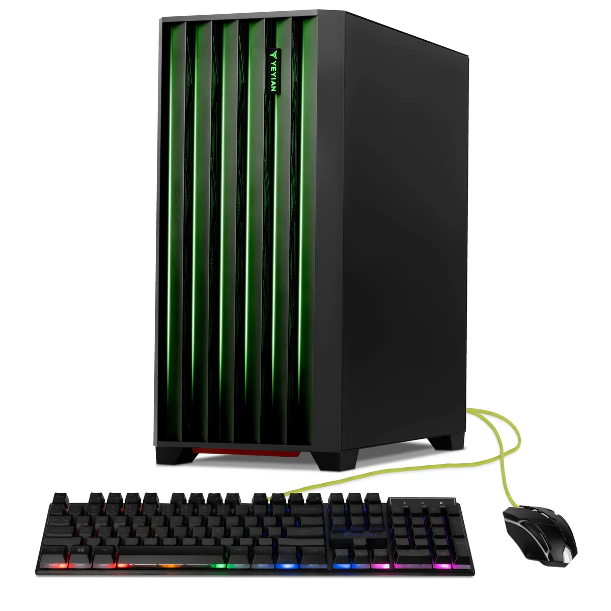 YEYIAN YEYIAN Phoenix Mesh YPI-PM225FC-5601B gaming PC Core Ultra 5 225F RTX 5060 32GB DDR5 1TB NVMe — product photo