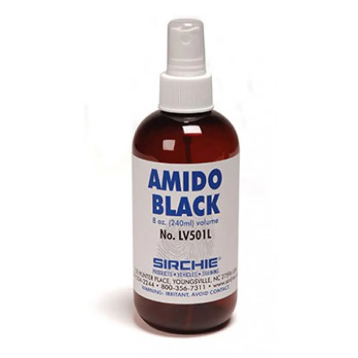 Sirchie Sirchie Amido Black Spray 8 oz Bottle — product photo