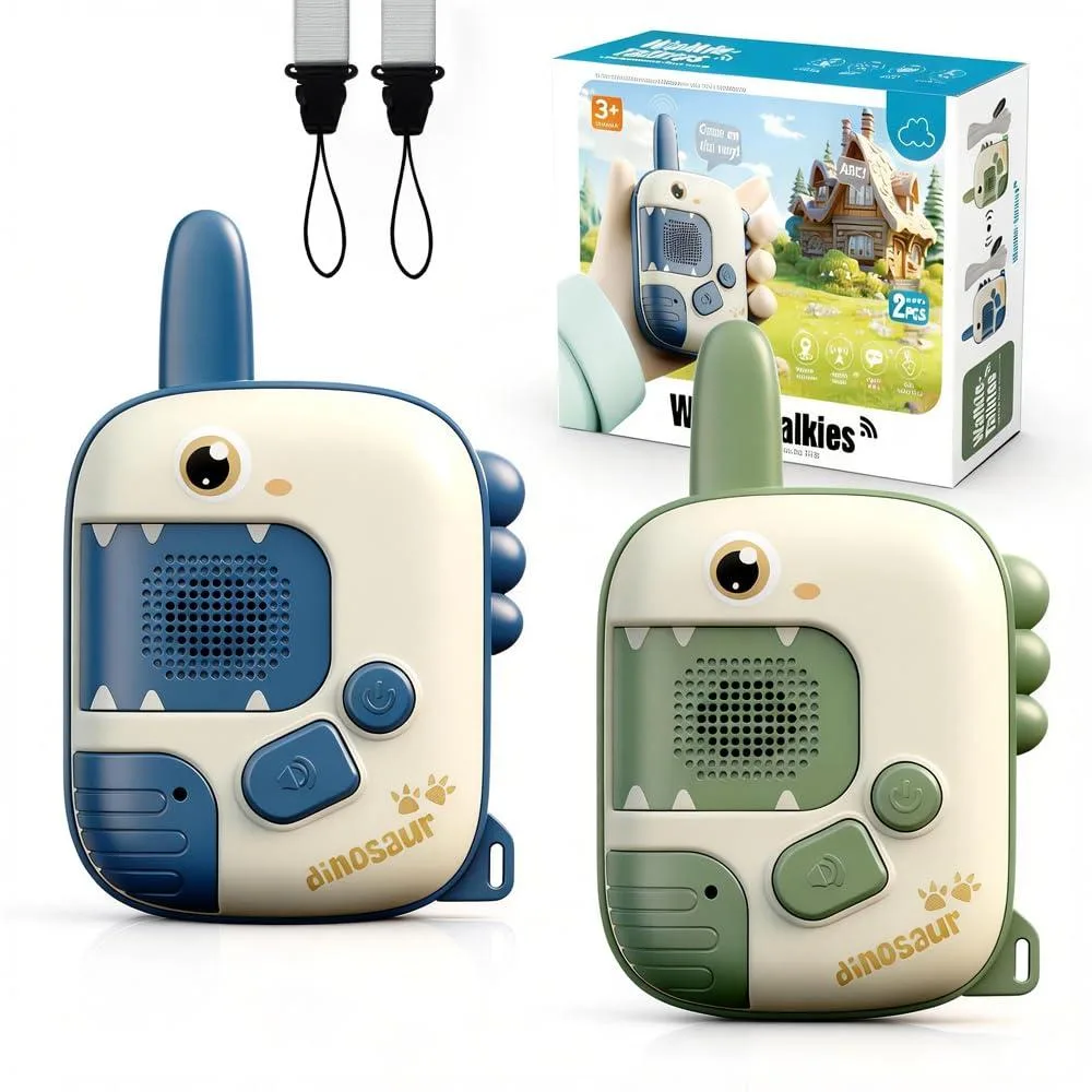  Generic 7788B Dino Walkie Talkies 2 Pack Green 1 Channel — product photo