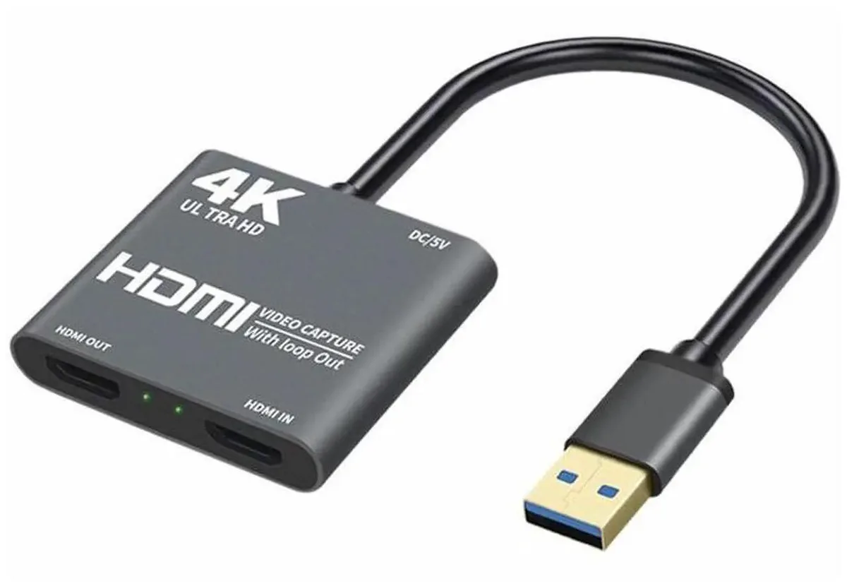 SMUGDESK SMUGDESK USB 3.0 4K Input 1080P 60fps Capture Card with Loop Out — product photo