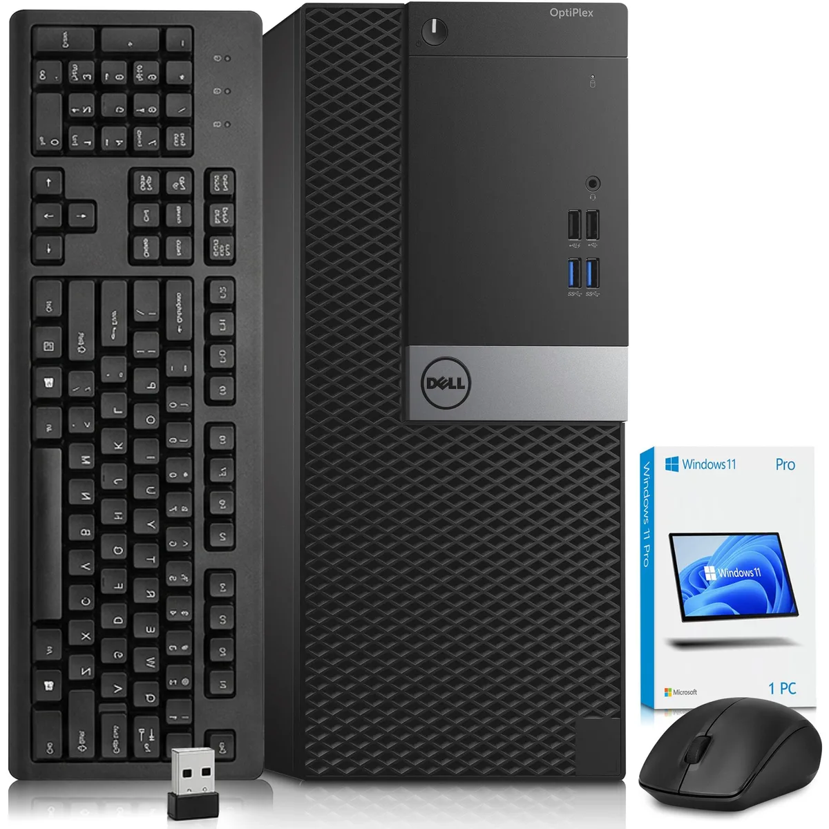 DELL DELL OptiPlex 5050 MT i5-7500 16GB 256GB SSD WiFi KB/Mouse W11 Pro desktop PC — product photo