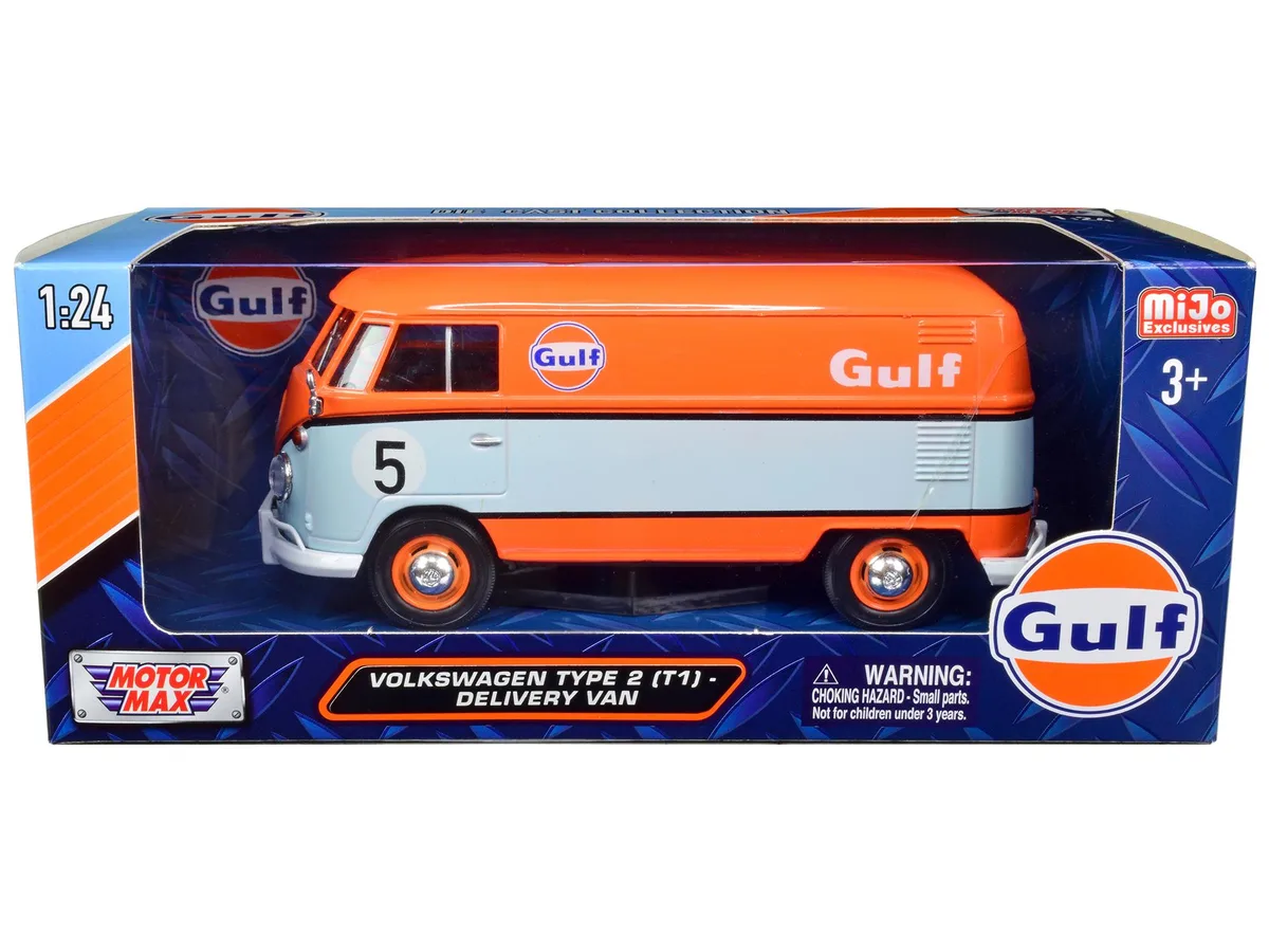 MOTORMAX MOTORMAX Volkswagen Type 2 (T1) Delivery Van #5 Gulf 1/24 — product photo