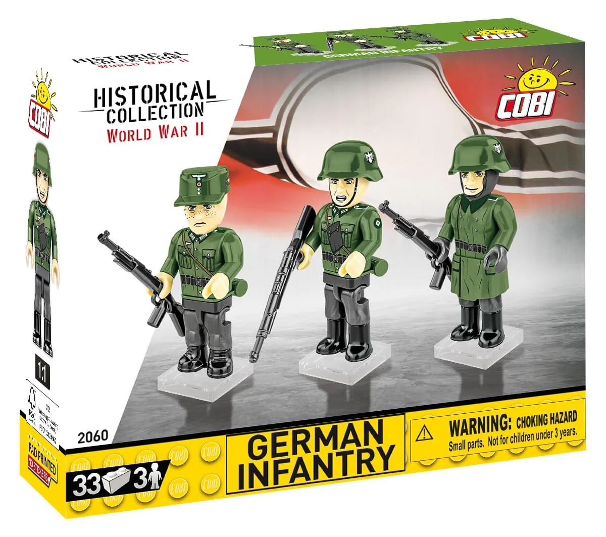 Cobi Cobi M36 WWII German Infantry 3-Figure Set 33pcs #2060 — product photo
