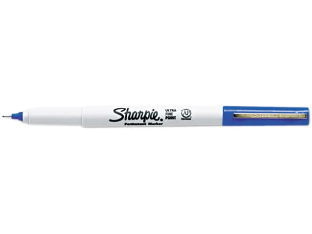 Sharpie Sharpie 37003 Ultra Fine Point Permanent Markers Blue Dozen — product photo