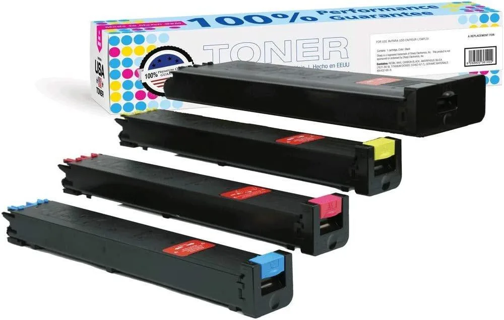 MADE IN USA TONER MADE IN USA TONER Compatible Replacement for Sharp MX-3500N, 4500N, 3501N, 4501N (CMYK, 4 Pack) — product photo