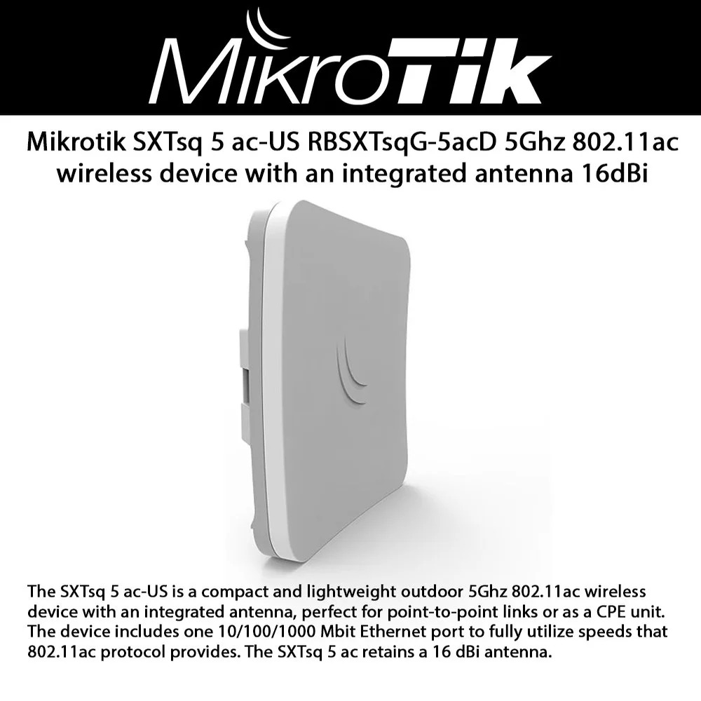 Mikrotik Mikrotik SXTsq 5 ac RBSXTsqG-5acD 5 GHz 16 dBi network antenna — product photo