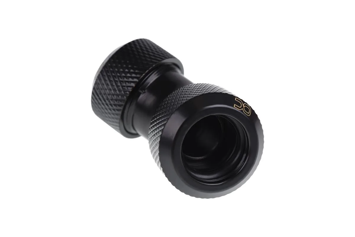 Alphacool Alphacool Eiszapfen 13mm 45° HardTube Fitting Deep Black 17403 — product photo