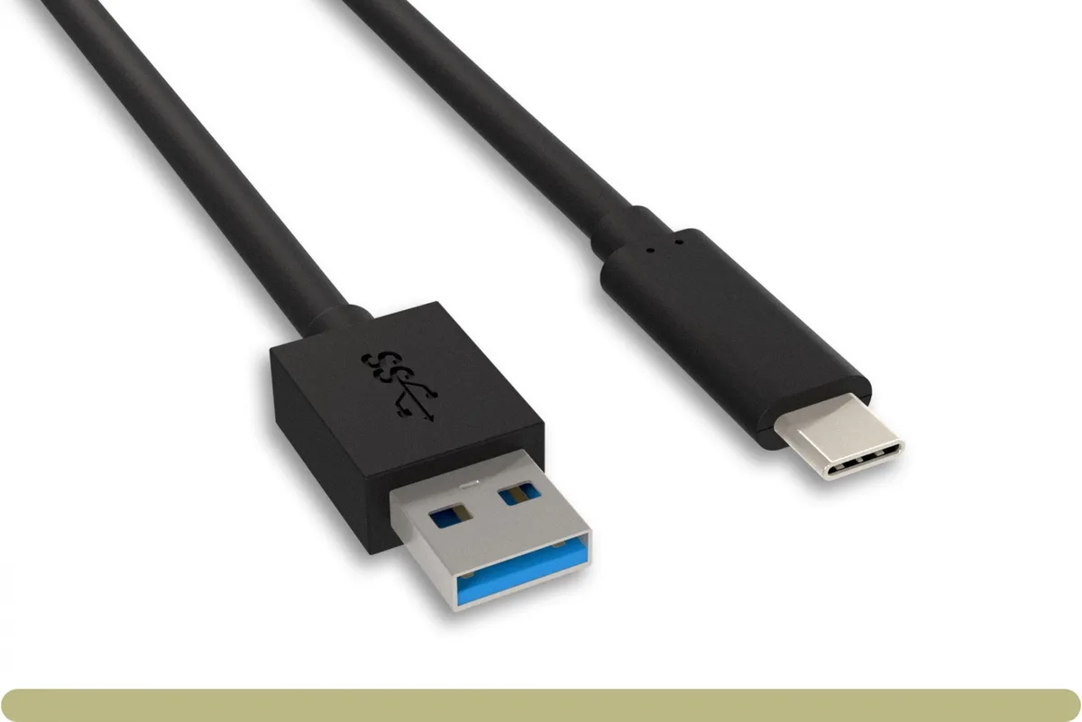 Nippon Labs Nippon Labs 30C-10UC-32AC1-2 USB cable USB-C to USB-A 6.6 ft 10 Gbps black — product photo