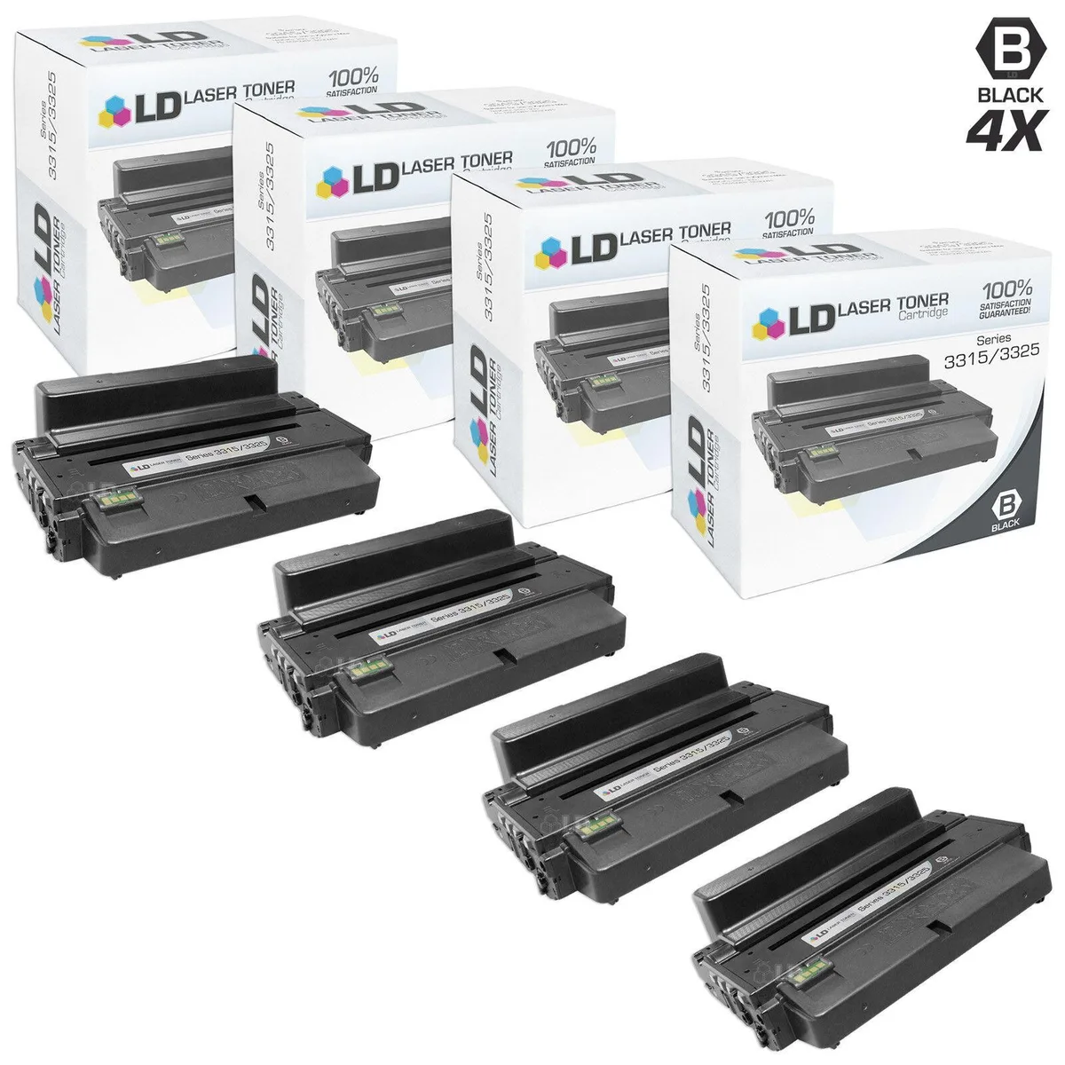 LD Products LD Products Compatible Toner Cartridge for Xerox 106R2311 Black 4-Pack 5000 Pages — product photo