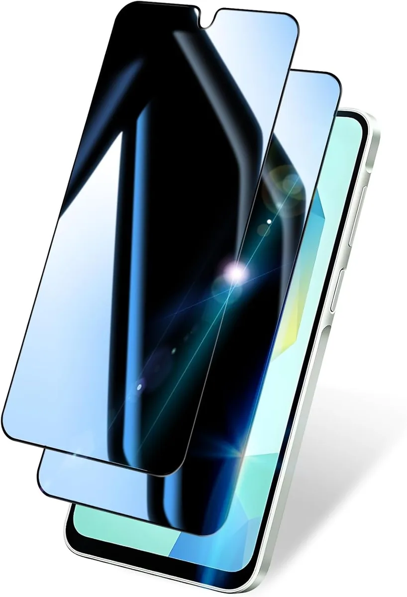 Two clear tempered-glass screen protectors for Galaxy A16 5G