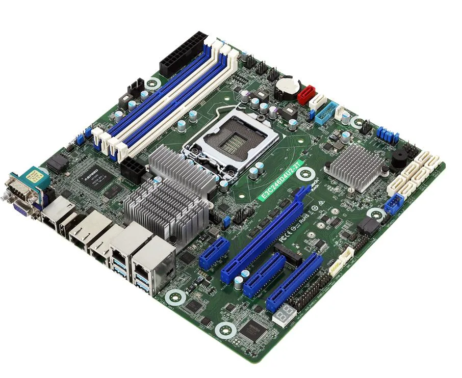 ASRock Rack ASRock Rack E3C246D4U server motherboard LGA 1151 up to 128GB DDR4 ECC — product photo