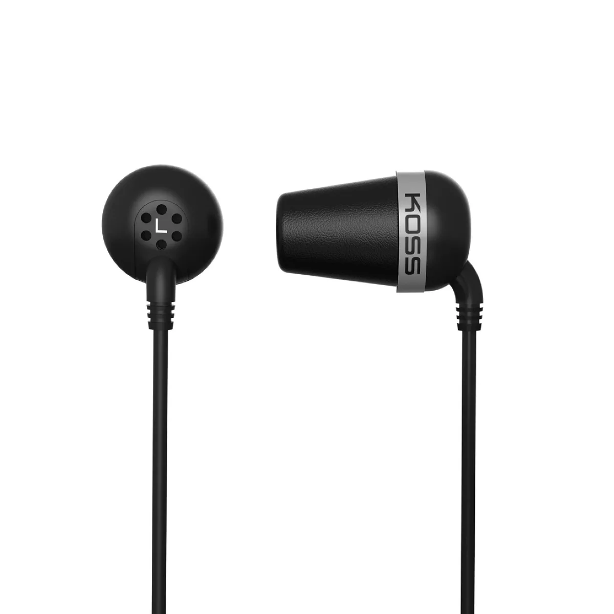  KOSS 156407 The Plug Wired Earbuds Black Memory Foam 3.5mm — product photo