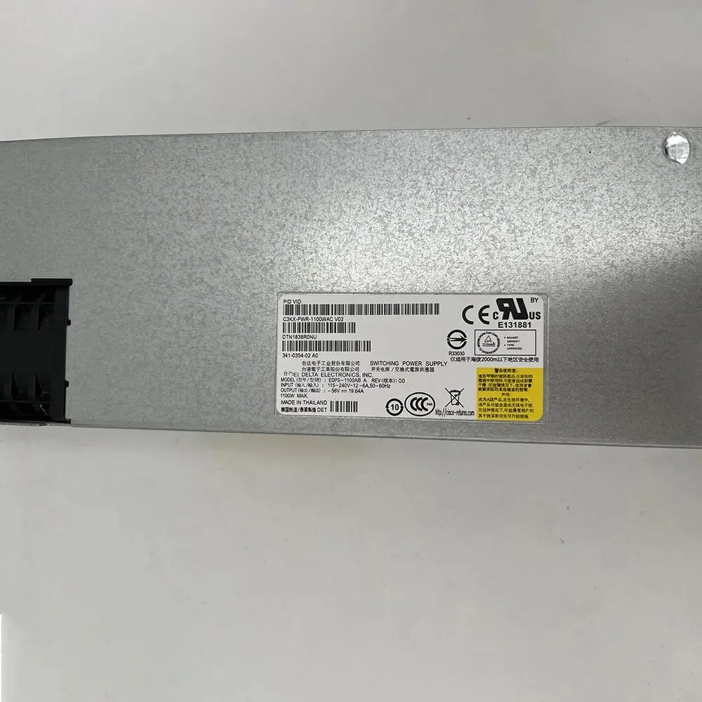 KHACHIMO KHACHIMO 3750XPOE 3560X 1100W C3KX-PWR-1100WAC power supply — product photo