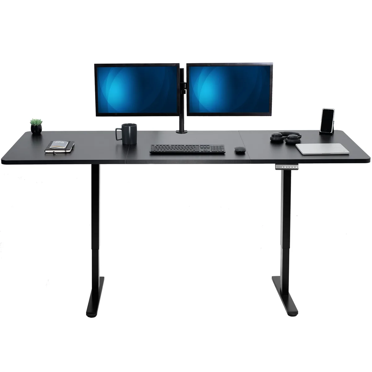VIVO VIVO Electric Dual Motor Standing Desk 83 x 30 Black 220 lbs — product photo