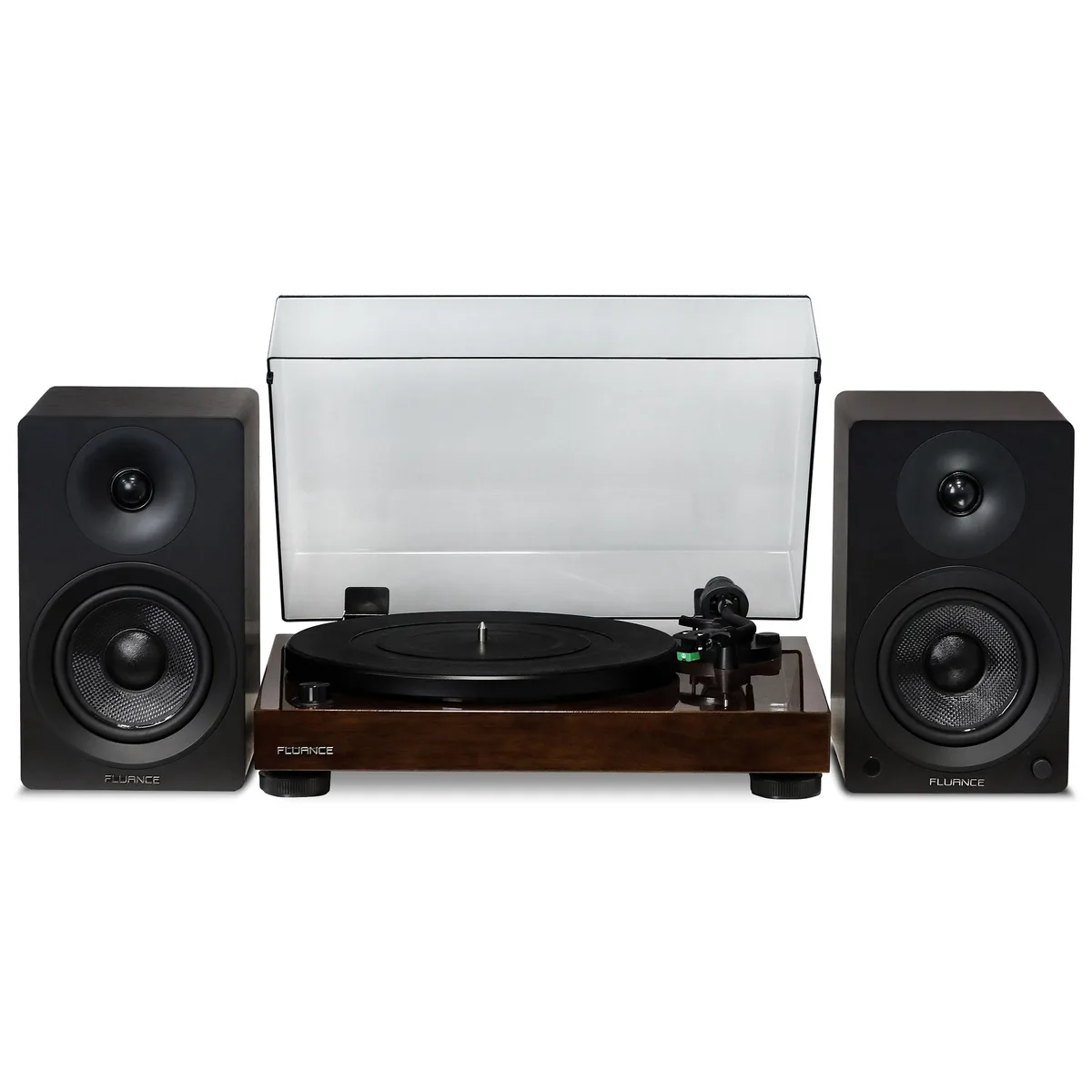 Fluance Fluance RT81AI41B Turntable with Powered Speakers (Natural Walnut) — product photo