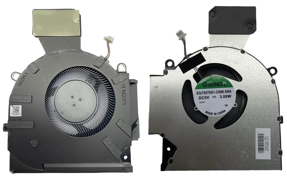 HP HP OMEN 16-B 16-C CPU GPU Cooling Fan 5V 3.00W TPN-Q265 TPN-Q267 M75483-001 — product photo