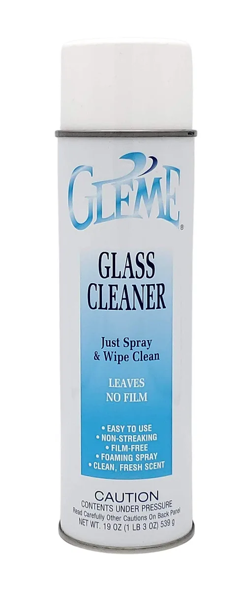 Teal and white 20 oz aerosol can